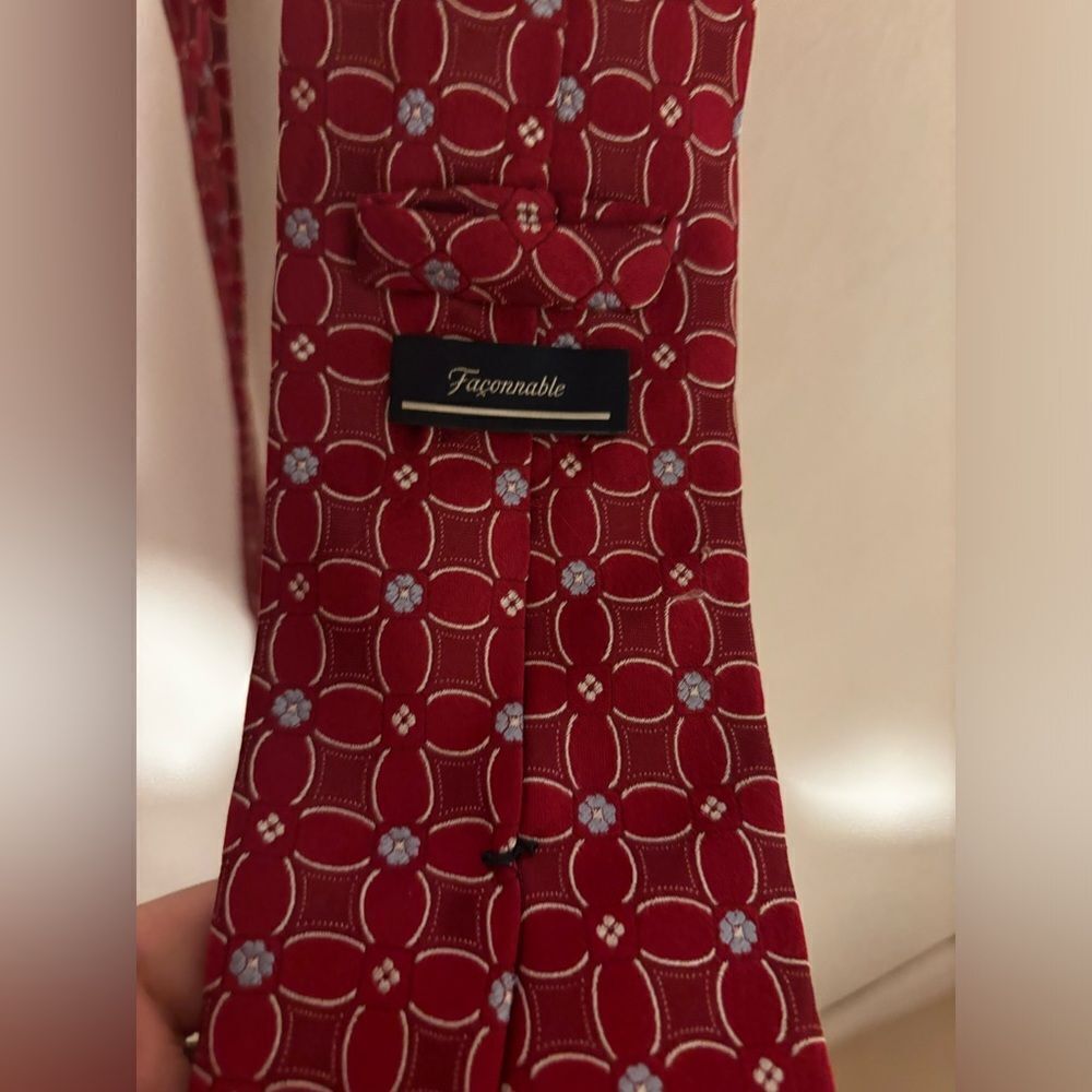 Faconnable Italian Silk dress suit Floral Men's Long tie necktie neckwear y2k